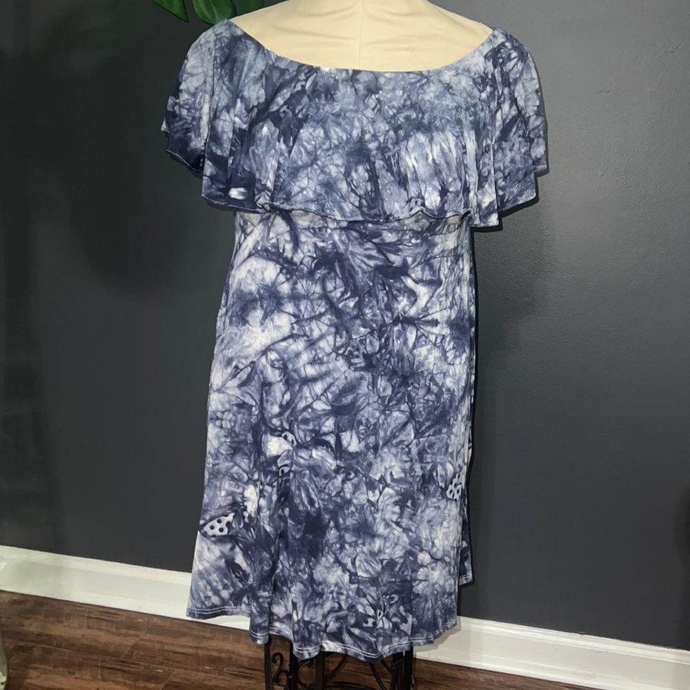 Women’s Off The Shoulder Tie Dye Dress, size S